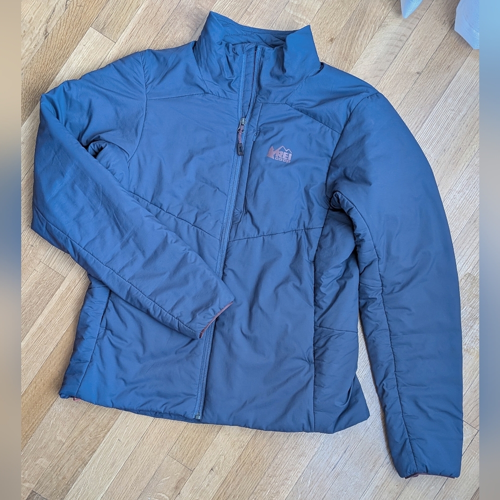 REI Women's Insulated Primaloft Jacket, Muted Purple. Full Zip. Size Medium